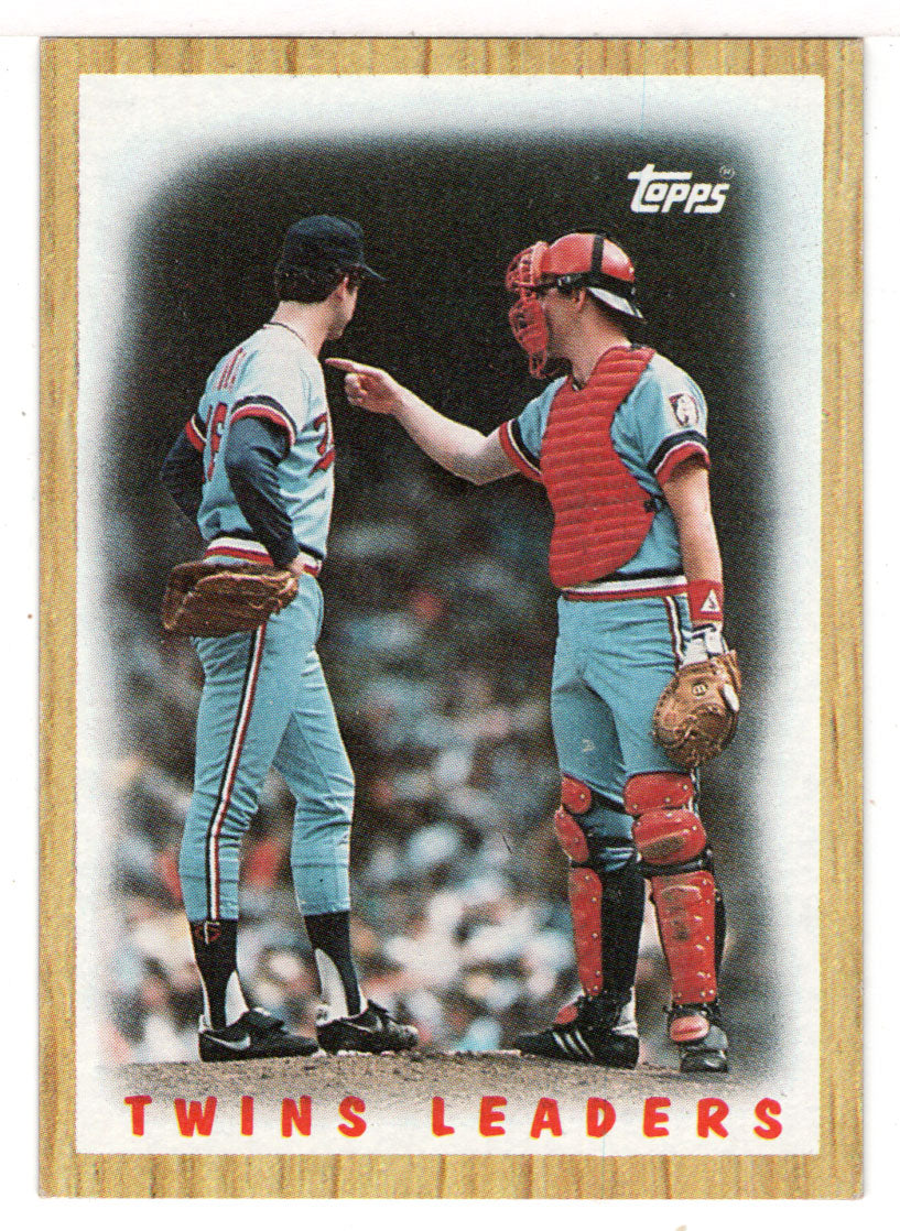 Minnesota Twins Team Checklist (MLB Baseball Card) 1987 Topps # 206 Mint