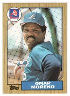 Omar Moreno - Atlanta Braves (MLB Baseball Card) 1987 Topps # 214 Mint