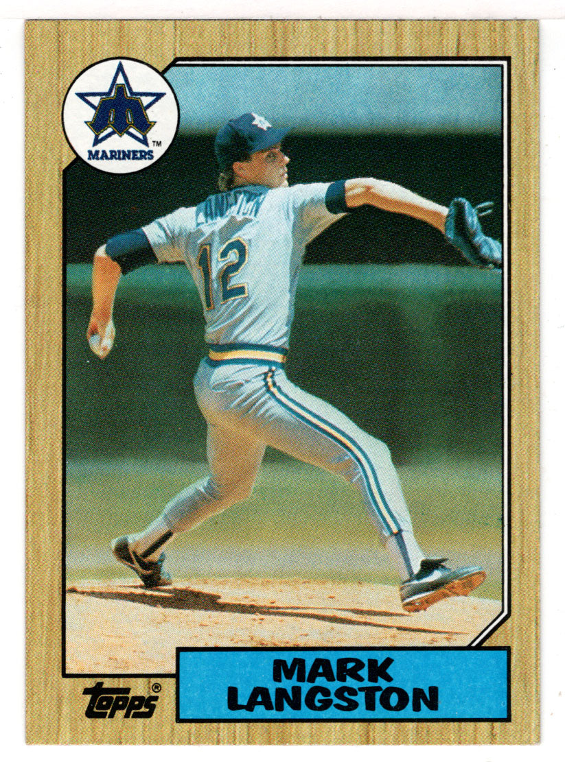 Mark Langston - Seattle Mariners (MLB Baseball Card) 1987 Topps # 215 Mint