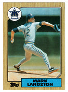 Mark Langston - Seattle Mariners (MLB Baseball Card) 1987 Topps # 215 Mint
