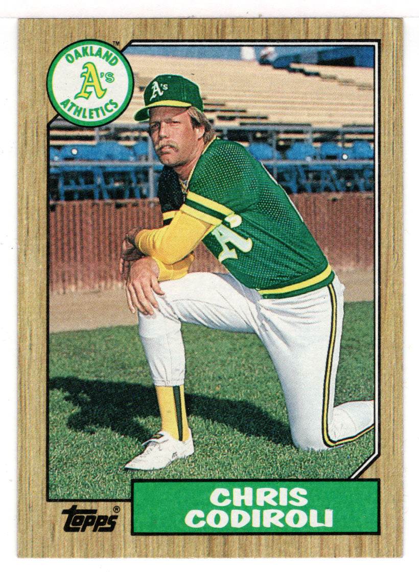 Chris Codiroli - Oakland Athletics (MLB Baseball Card) 1987 Topps # 217 Mint