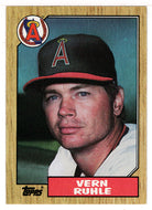 Vern Ruhle - California Angels (MLB Baseball Card) 1987 Topps # 221 Mint