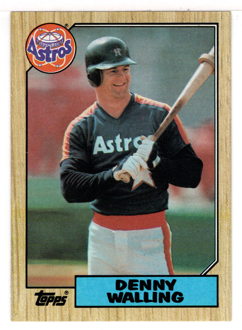 Denny Walling - Houston Astros (MLB Baseball Card) 1987 Topps # 222 Mint