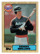 Denny Walling - Houston Astros (MLB Baseball Card) 1987 Topps # 222 Mint