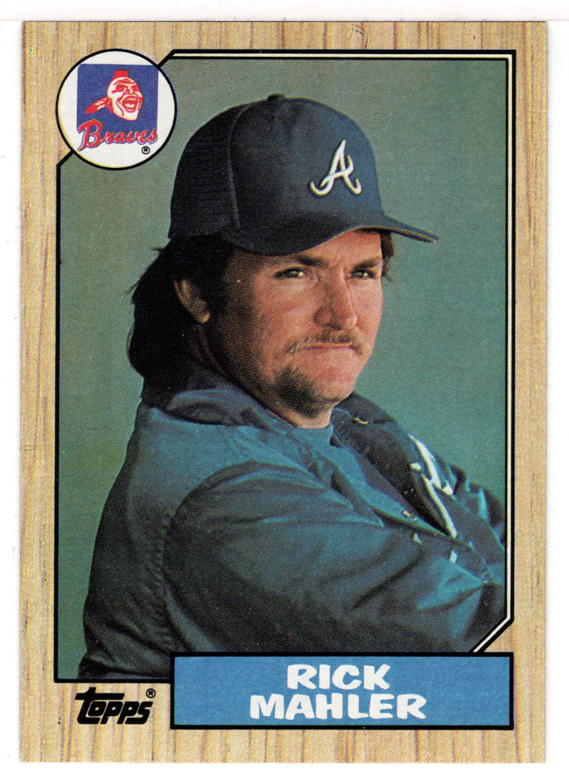 Rick Mahler - Atlanta Braves (MLB Baseball Card) 1987 Topps # 242 Mint
