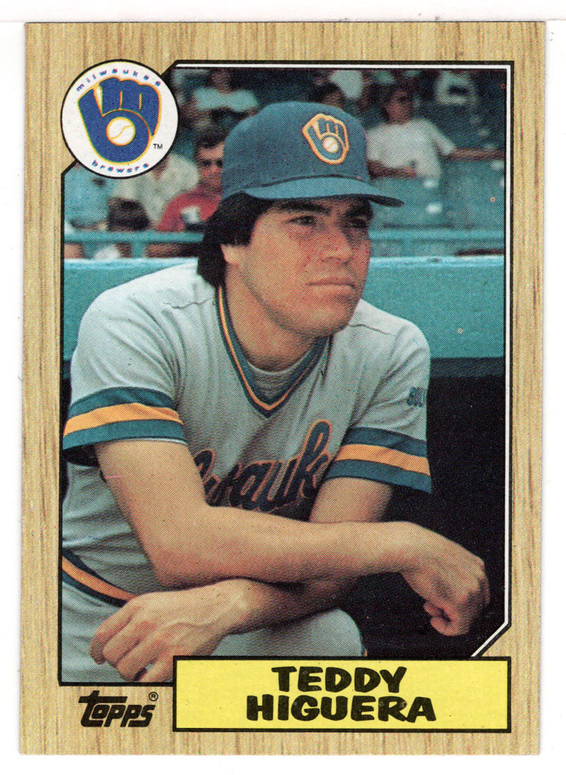 Teddy Higuera - Milwaukee Brewers (MLB Baseball Card) 1987 Topps # 250 Mint