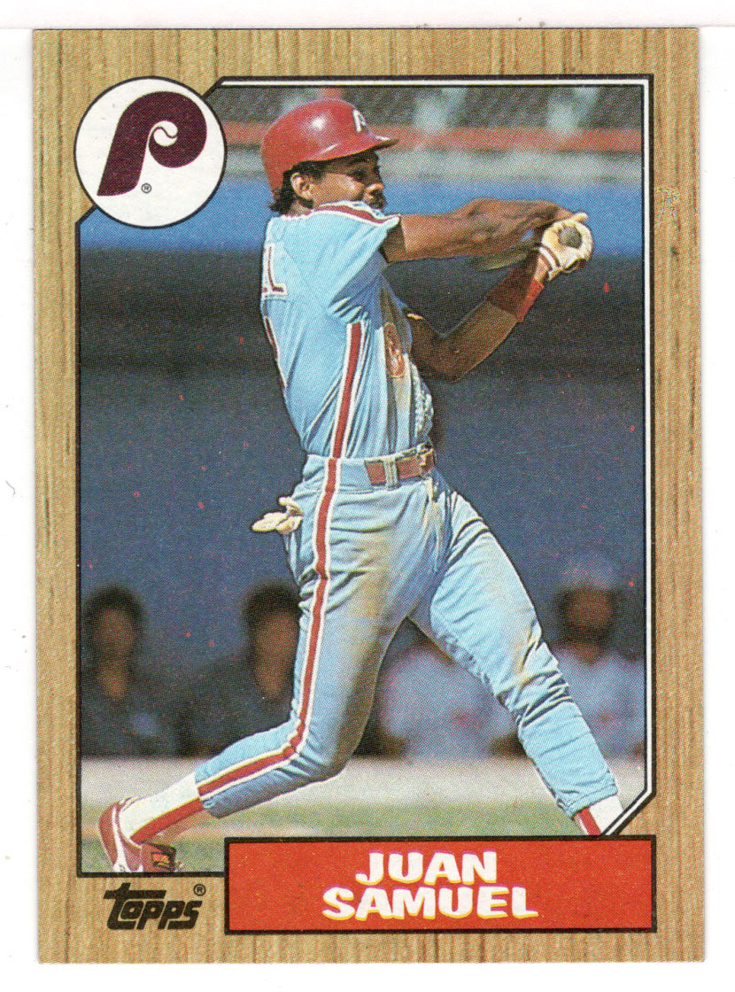 Juan Samuel - Philadelphia Phillies (MLB Baseball Card) 1987 Topps # 255 Mint