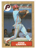 Juan Samuel - Philadelphia Phillies (MLB Baseball Card) 1987 Topps # 255 Mint
