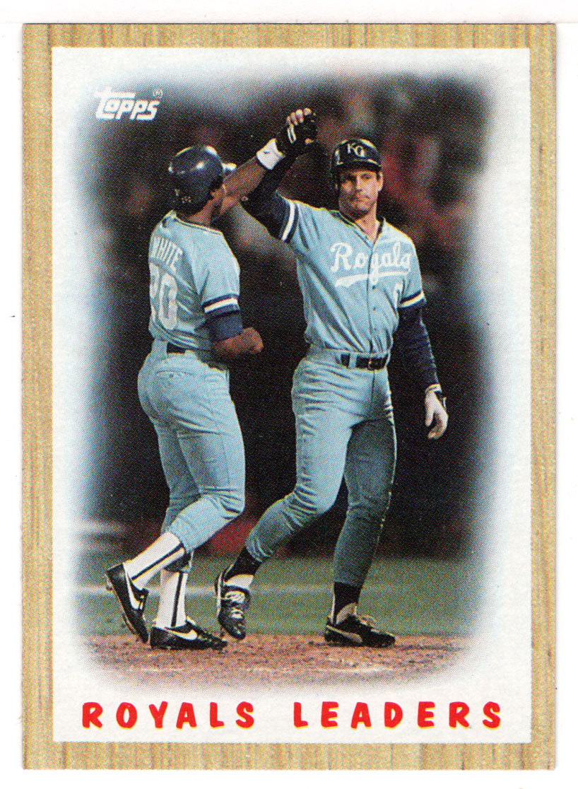 Kansas City Royals Team Checklist (MLB Baseball Card) 1987 Topps # 256 Mint