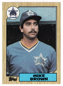 Mike Brown - Seattle Mariners (MLB Baseball Card) 1987 Topps # 271 Mint