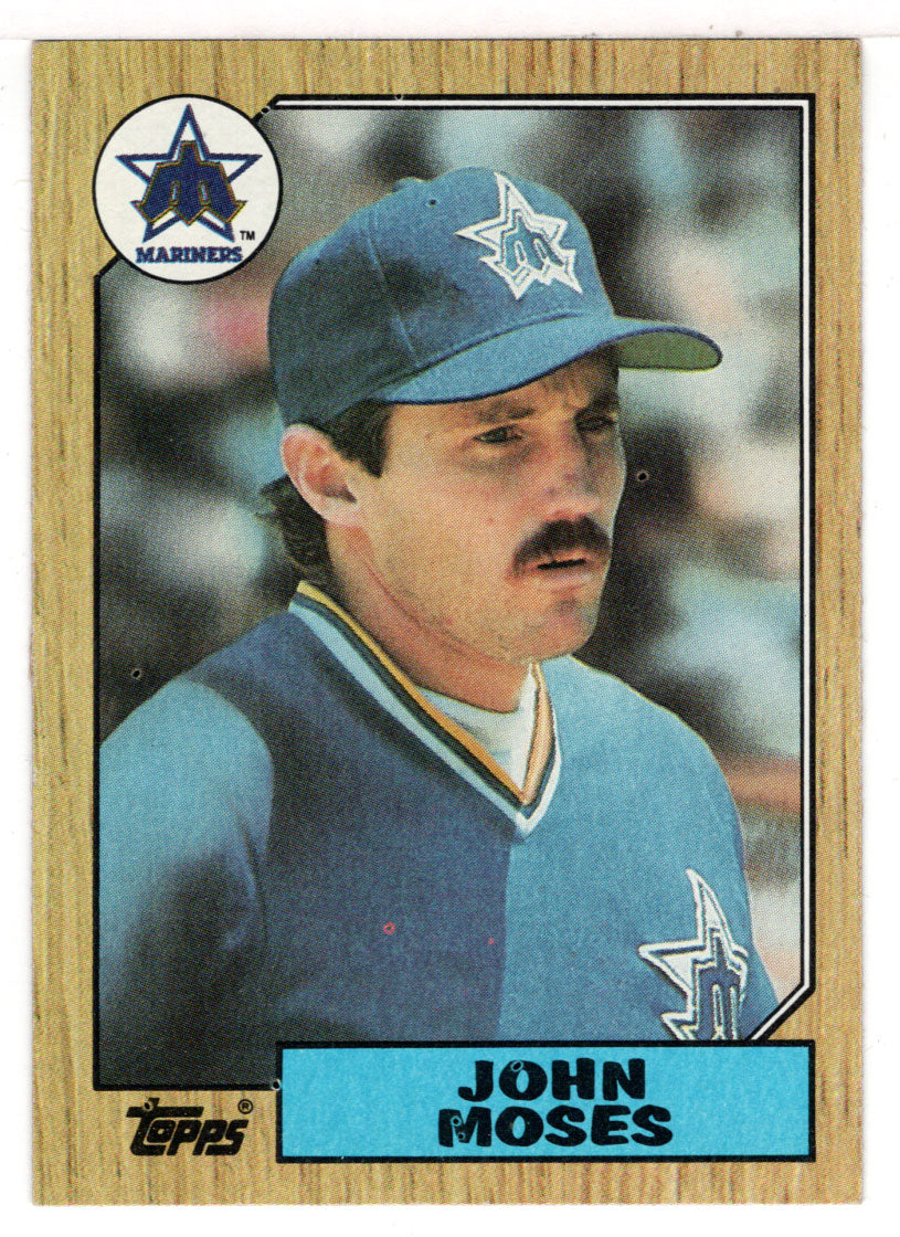 John Moses - Seattle Mariners (MLB Baseball Card) 1987 Topps # 284 Mint
