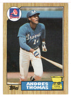 Andres Thomas RC - Atlanta Braves (MLB Baseball Card) 1987 Topps # 296 Mint