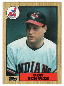 Don Schulze - Cleveland Indians (MLB Baseball Card) 1987 Topps # 297 Mint
