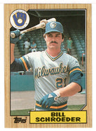 Bill Schroeder - Milwaukee Brewers (MLB Baseball Card) 1987 Topps # 302 Mint