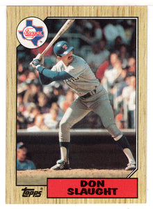 Don Slaught - Texas Rangers (MLB Baseball Card) 1987 Topps # 308 Mint