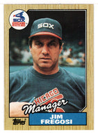 Jim Fregosi - Chicago White Sox - Team Checklist (MLB Baseball Card) 1987 Topps # 318 Mint
