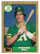 Donnie Hill - Oakland Athletics (MLB Baseball Card) 1987 Topps # 339 Mint