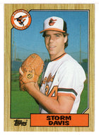 Storm Davis - Baltimore Orioles (MLB Baseball Card) 1987 Topps # 349 Mint