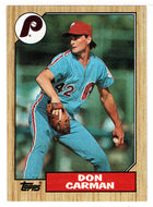 Don Carman - Philadelphia Phillies (MLB Baseball Card) 1987 Topps # 355 Mint
