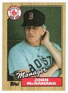 John McNamara - Boston Red Sox - Team Checklist (MLB Baseball Card) 1987 Topps # 368 Mint