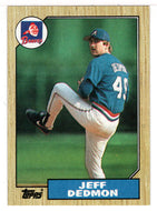 Jeff Dedmon - Atlanta Braves (MLB Baseball Card) 1987 Topps # 373 Mint