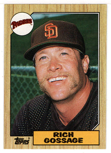 Rich Gossage - San Diego Padres (MLB Baseball Card) 1987 Topps # 380 Mint