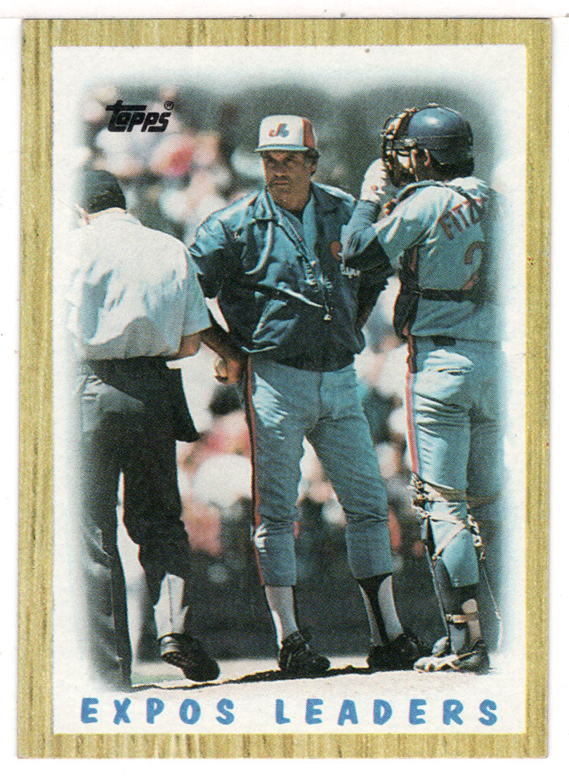 Montreal Expos Team Checklist (MLB Baseball Card) 1987 Topps # 381 Mint