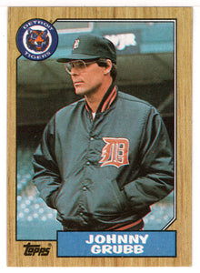 Johnny Grubb - Detroit Tigers (MLB Baseball Card) 1987 Topps # 384 Mint