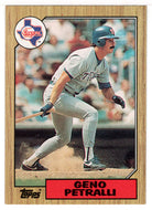 Geno Petralli - Texas Rangers (MLB Baseball Card) 1987 Topps # 388 Mint