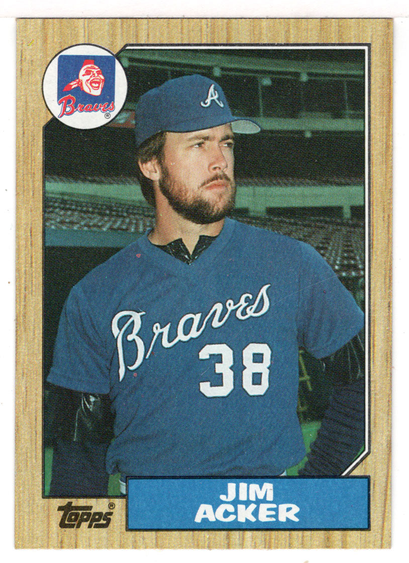 Jim Acker - Atlanta Braves (MLB Baseball Card) 1987 Topps # 407 Mint