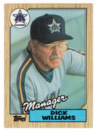 Dick Williams - Seattle Mariners - Team Checklist (MLB Baseball Card) 1987 Topps # 418 Mint