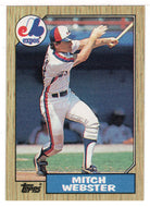 Mitch Webster - Montreal Expos (MLB Baseball Card) 1987 Topps # 442 Mint