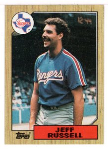Jeff Russell - Texas Rangers (MLB Baseball Card) 1987 Topps # 444 Mint