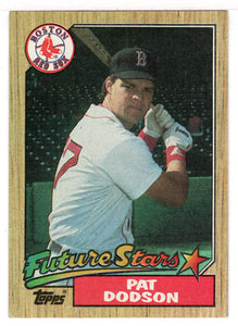 Pat Dodson - Boston Red Sox - Future Stars (MLB Baseball Card) 1987 Topps # 449 Mint