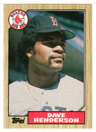 Dave Henderson - Boston Red Sox (MLB Baseball Card) 1987 Topps # 452 Mint