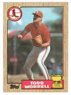 Todd Worrell - St. Louis Cardinals (MLB Baseball Card) 1987 Topps # 465 Mint