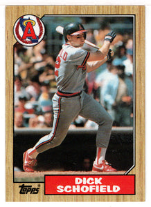 Dick Schofield - California Angels (MLB Baseball Card) 1987 Topps # 502 Mint