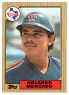 Orlando Mercado - Texas Rangers (MLB Baseball Card) 1987 Topps # 514 Mint