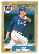 Ted Simmons - Atlanta Braves (MLB Baseball Card) 1987 Topps # 516 Mint