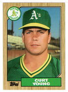 Curt Young - Oakland Athletics (MLB Baseball Card) 1987 Topps # 519 Mint