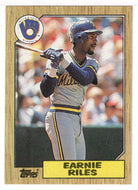 Earnie Riles - Milwaukee Brewers (MLB Baseball Card) 1987 Topps # 523 Mint