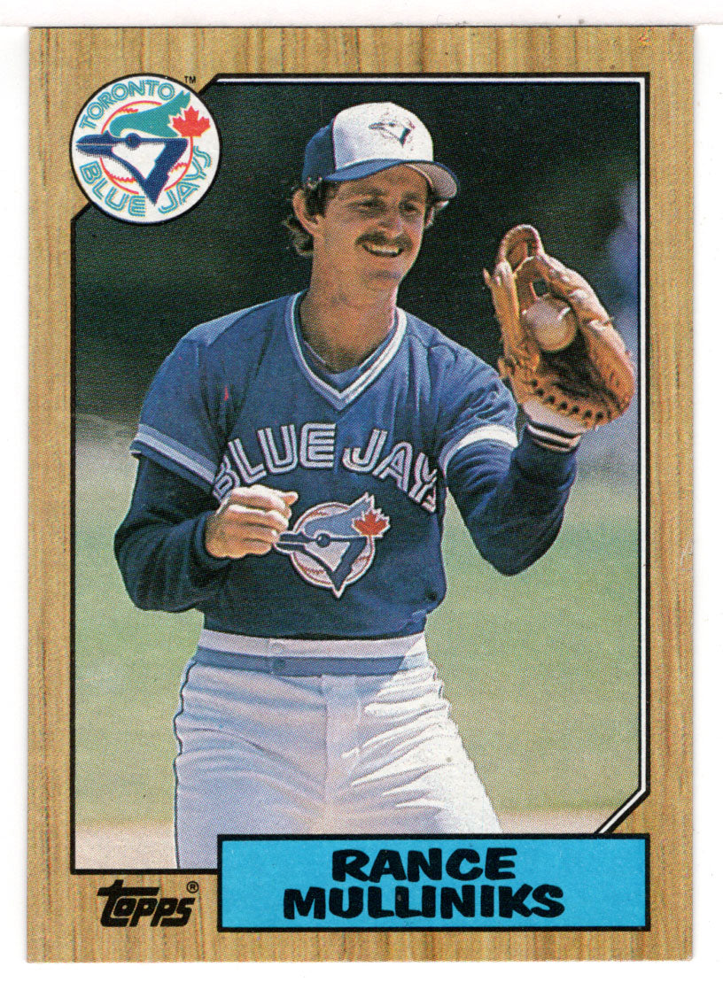 Rance Mulliniks - Toronto Blue Jays (MLB Baseball Card) 1987 Topps # 537 Mint