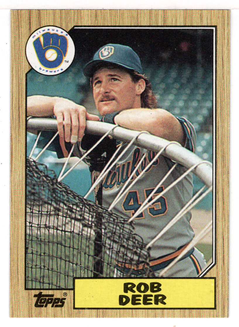 Rob Deer - Milwaukee Brewers (MLB Baseball Card) 1987 Topps # 547 Mint