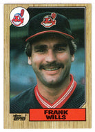 Frank Wills - Cleveland Indians (MLB Baseball Card) 1987 Topps # 551 Mint