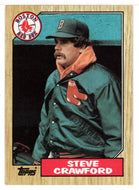Steve Crawford - Boston Red Sox (MLB Baseball Card) 1987 Topps # 589 Mint