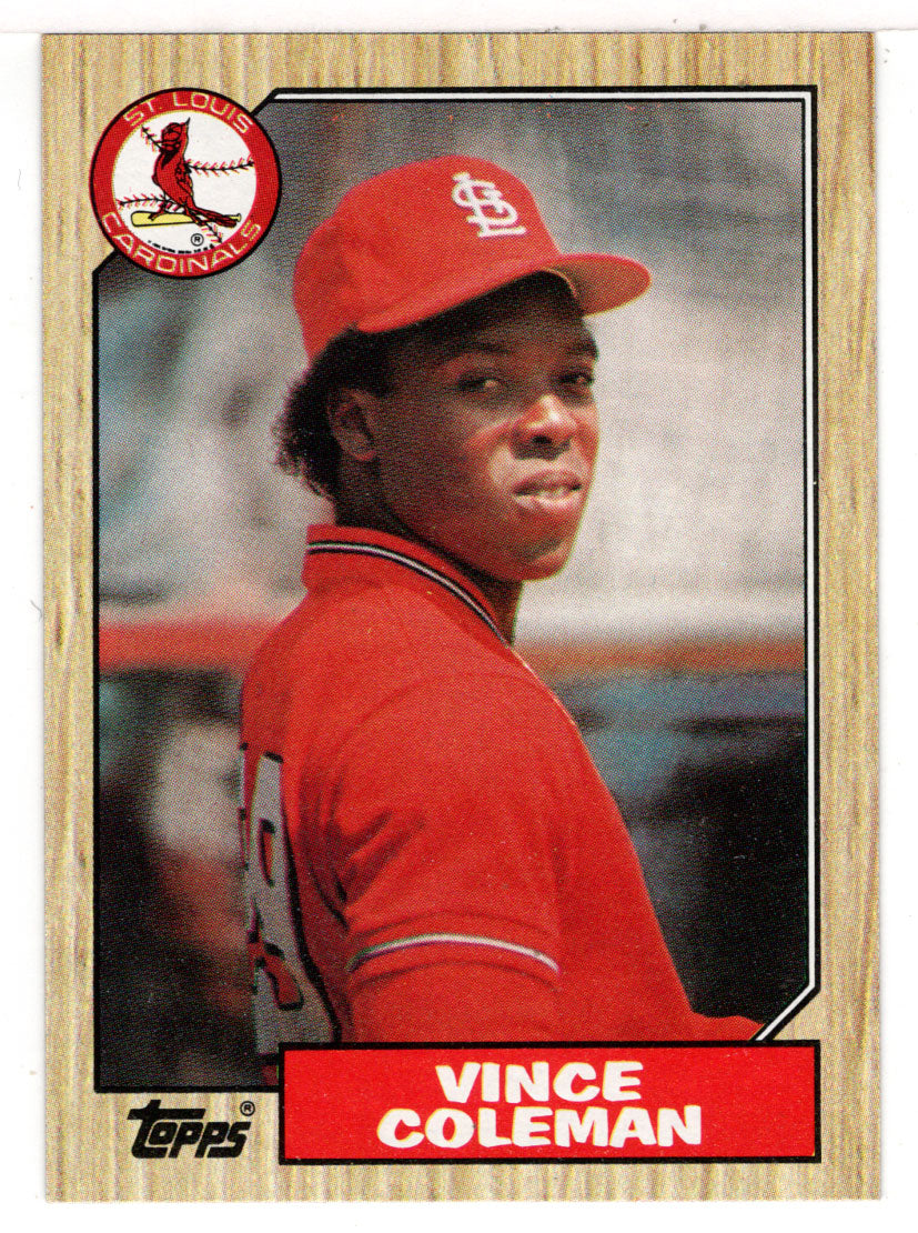 Vince Coleman - St. Louis Cardinals (MLB Baseball Card) 1987 Topps # 590 Mint