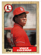 Vince Coleman - St. Louis Cardinals (MLB Baseball Card) 1987 Topps # 590 Mint