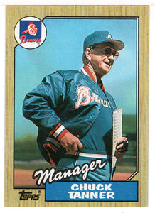 Chuck Tanner - Atlanta Braves - Team Checklist (MLB Baseball Card) 1987 Topps # 593 Mint