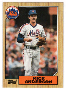 Rick Anderson - New York Mets (MLB Baseball Card) 1987 Topps # 594 Mint