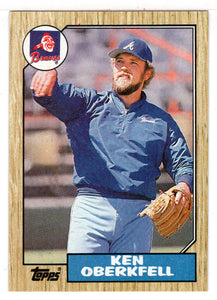 Ken Oberkfell - Atlanta Braves (MLB Baseball Card) 1987 Topps # 627 Mint